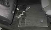 Коврики в салон автомобиля Rival для Lada Xray Cross (с вещевым ящиком) 2018-н.в., полиуретан, с крепежом, 5 частей, 16007001