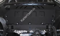 Защита радиатора Rival для Mercedes-Benz G-klasse W464 2018-н.в., сталь 3 мм, без крепежа, штампованная, 2.3946.1