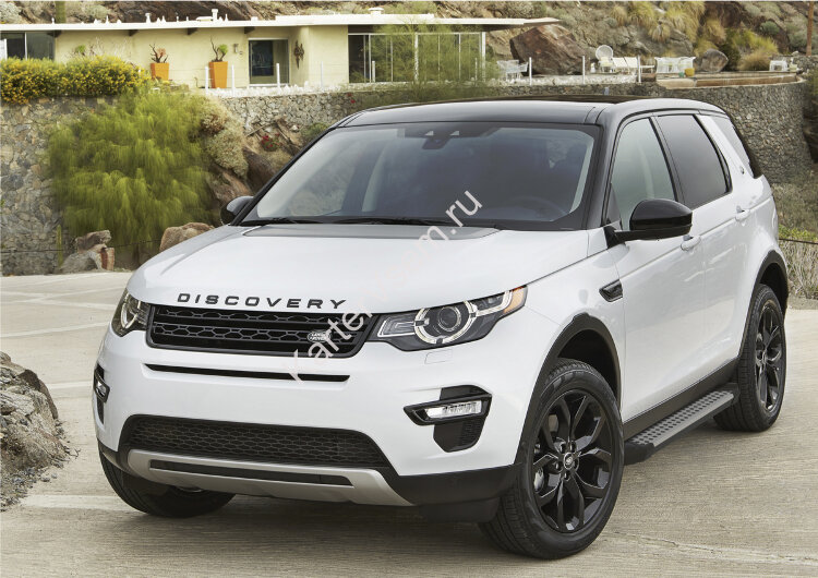 Пороги площадки (подножки) "Bmw-Style круг" Rival для Land Rover Discovery Sport 2014-2019, 180 см, 2 шт., алюминий, D180AL.3103.1 купить недорого