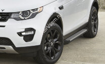 Пороги площадки (подножки) "Bmw-Style круг" Rival для Land Rover Discovery Sport 2014-2019, 180 см, 2 шт., алюминий, D180AL.3103.1 с доставкой по всей России