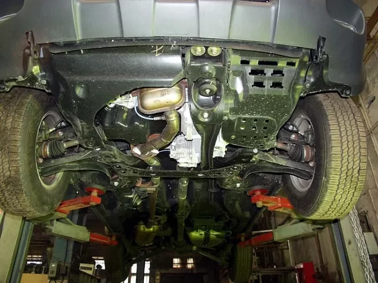 Защита картера и КПП Mazda Tribute двигатель 3,0 V6  (2000-2007)  арт: 12.0385