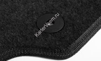 Коврики текстильные в салон автомобиля AutoFlex Standard для Skoda Karoq 2020-н.в., графит, с крепежом, 4 части, 4510401