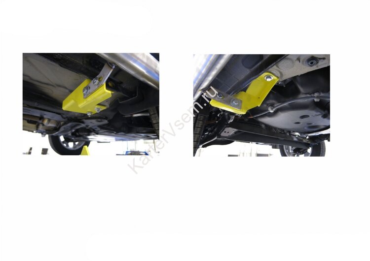 Защита порогов d57 Rival для Renault Kaptur 2016-2020, нерж. сталь, 2 шт., R.4704.003