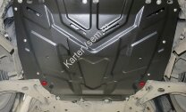 Защита картера и КПП АвтоБроня для Ford Grand C-Max II 2010-2015, штампованная, сталь 1.5 мм, с крепежом, 111.01850.1