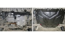 Защита картера и КПП АвтоБроня для Ford Grand C-Max II 2010-2015, штампованная, сталь 1.5 мм, с крепежом, 111.01850.1