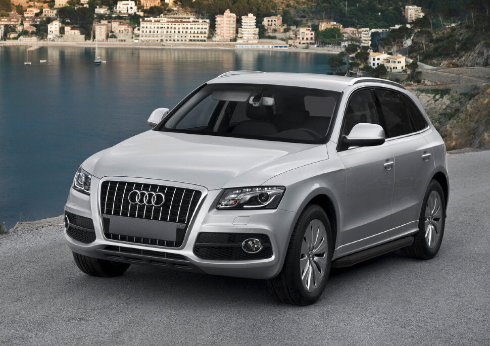 Пороги площадки (подножки) "Premium-Black" Rival для Audi Q5 I (искл. S-Line) 2008-2017, 193 см, 2 шт., алюминий, A193ALB.0302.1 купить недорого