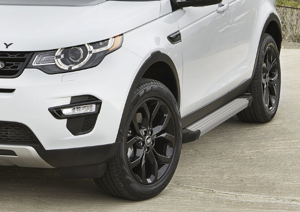 Пороги площадки (подножки) "Silver" Rival для Land Rover Discovery Sport 2014-2019, 180 см, 2 шт., алюминий, F180AL.3103.1 с доставкой по всей России