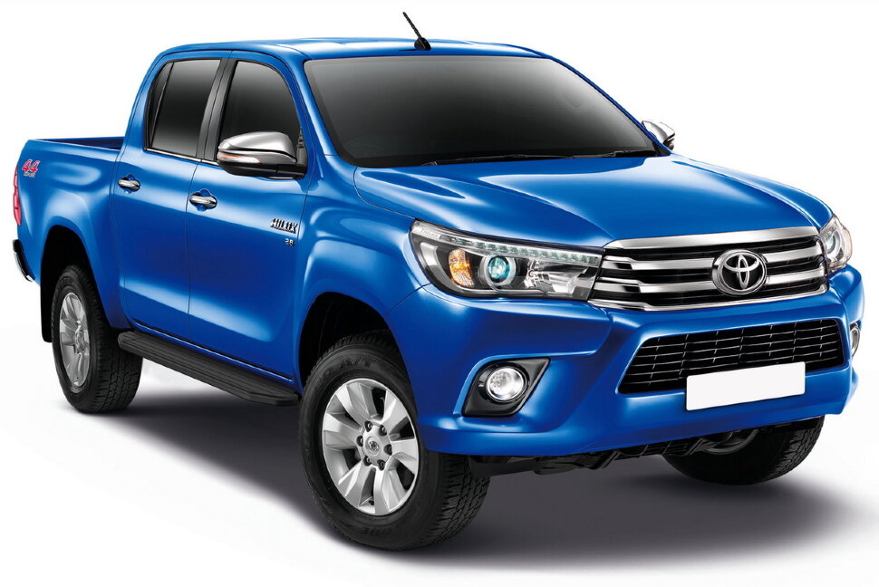 Пороги площадки (подножки) "Premium-Black" Rival для Toyota Hilux VIII 2015-2020 2020-н.в., 193 см, 2 шт., алюминий, A193ALB.5708.1 купить недорого