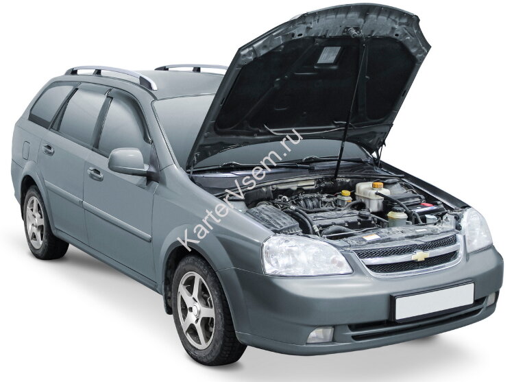 Газовый упор капота АвтоУпор для Chevrolet Lacetti 2004-2013, 1 шт., URAGEN011